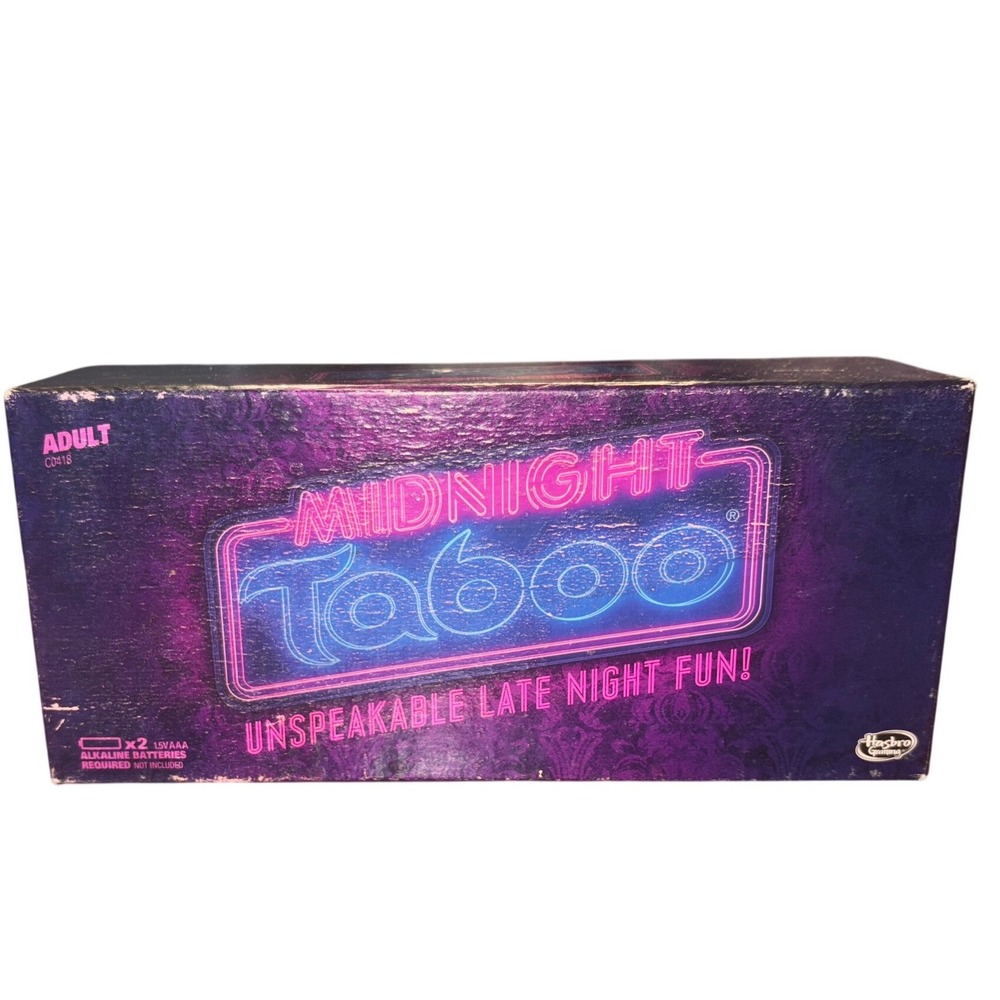 Hasbro Midnight Taboo Adult Board Game Party Game 2016 Edition